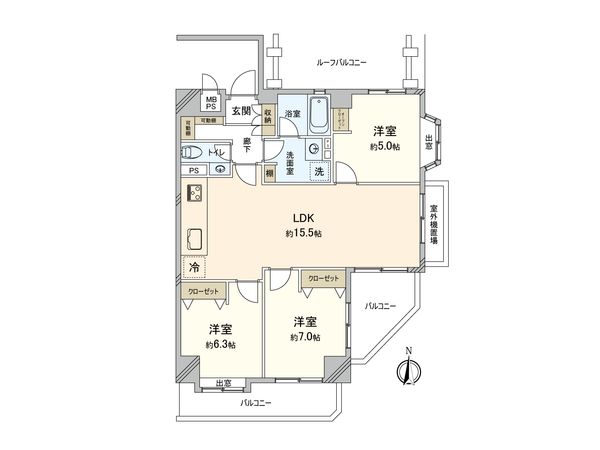 板橋本町サニーハイツ 間取図(平面図) 板橋本町サニーハイツ 間取図(平面図)
