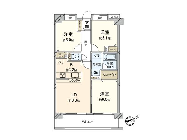 ライオンズマンション西高島平溝下公園 弐番館 間取図(平面図) ライオンズマンション西高島平溝下公園 弐番館 間取図(平面図)