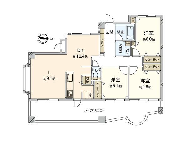 ダイアパレス成増Ⅱ 間取図(平面図) 間取図(平面図)