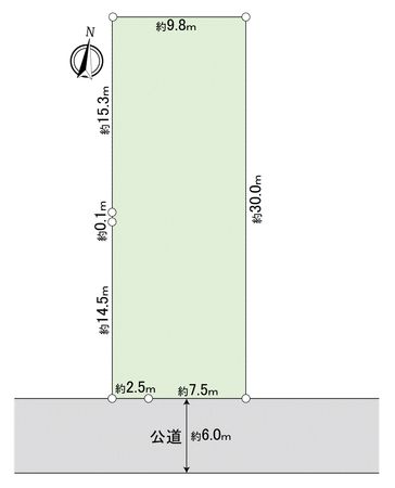 川越市南通町土地 区画図