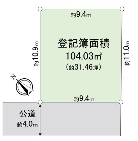 川越市旭町3丁目 土地 区画図 区画図