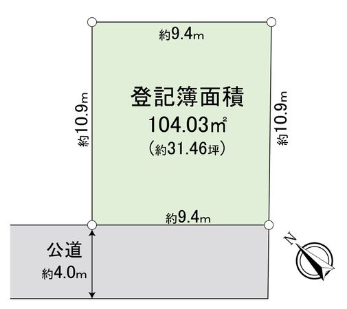 川越市旭町3丁目 土地 区画図