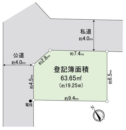 坂戸市千代田2丁目 土地 区画図 区画図