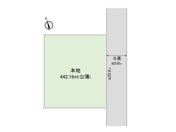 北本市宮内5丁目 土地 区画図