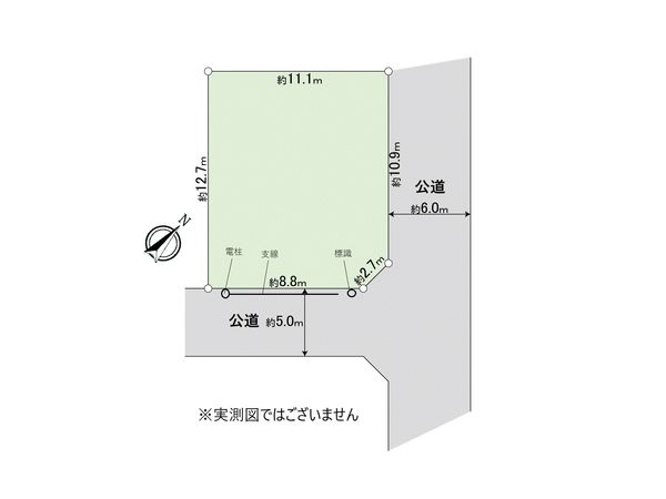川越市霞ケ関北2丁目 土地 区画図 区画図