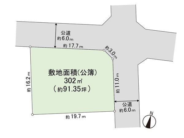 坂戸市伊豆の山町 土地 区画図 区画図