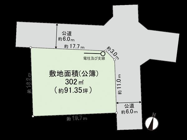坂戸市伊豆の山町 土地 区画図