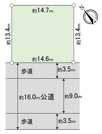 川越市南台2丁目土地 区画図 川越市南台2丁目土地 区画図