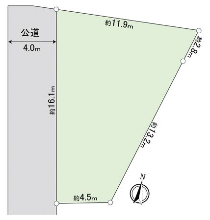 川越市仙波町2丁目土地 区画図 川越市仙波町2丁目土地 区画図