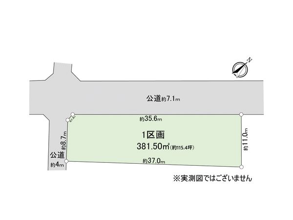 鶴ヶ島市大字上新田 土地1区画 区画図 鶴ヶ島市大字上新田 土地1区画 区画図