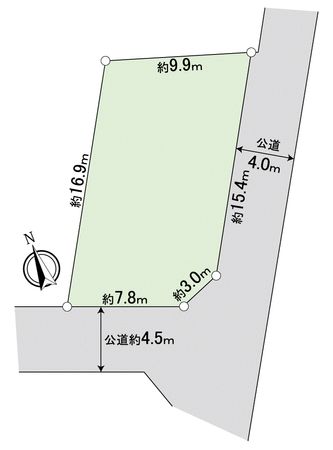 川越市上戸新町土地 区画図 川越市上戸新町土地 区画図