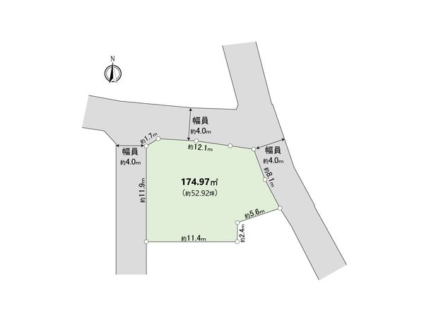 川越市寿町1丁目 土地 区画図