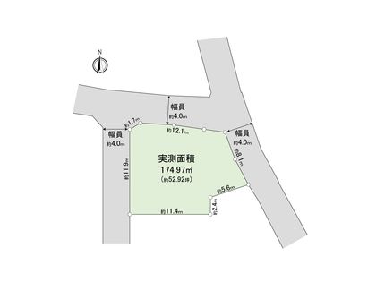 川越市寿町1丁目 土地 区画図