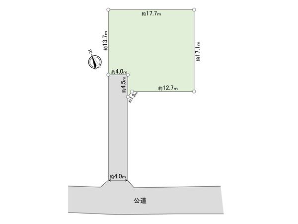 川越市野田町1丁目 土地 区画図