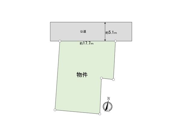 川越市小仙波町1丁目 土地(借地権) 区画図 川越市小仙波町1丁目 土地(借地権) 区画図