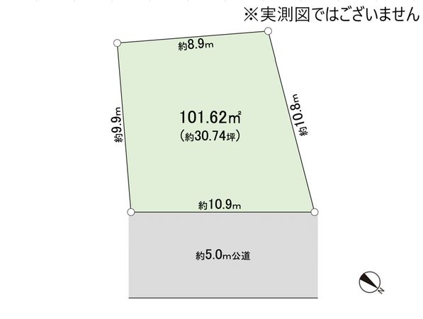 鶴ヶ島市大字鶴ヶ丘 土地 区画図 鶴ヶ島市大字鶴ヶ丘 土地 区画図