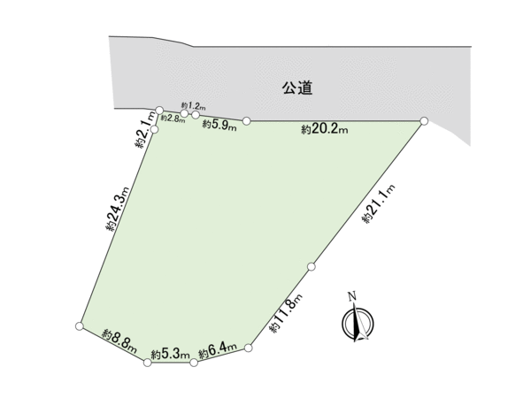 鶴ヶ島市大字藤金　土地 地形図