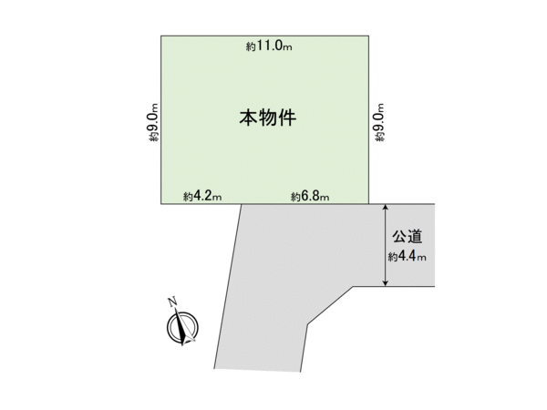 坂戸市鎌倉町　土地 地形図
