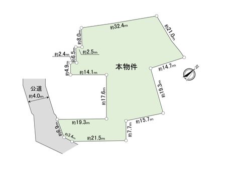 坂戸市大字浅羽 土地 地形図