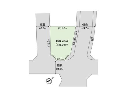 鶴ヶ島市大字藤金 土地 地形図