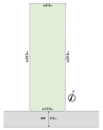 川越市仙波町1丁目土地 区画図 川越市仙波町1丁目土地 区画図