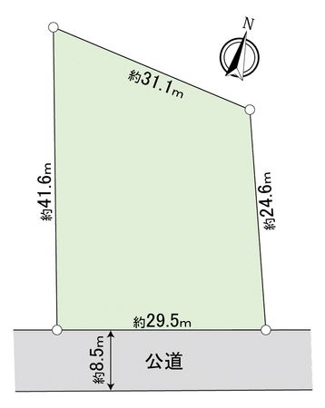 川越市岸町1丁目土地 区画図 川越市岸町1丁目土地 区画図