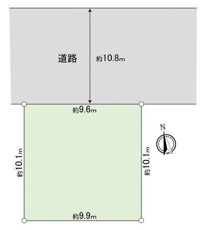 川越市仙波町2丁目土地 区画図 川越市仙波町2丁目土地 区画図
