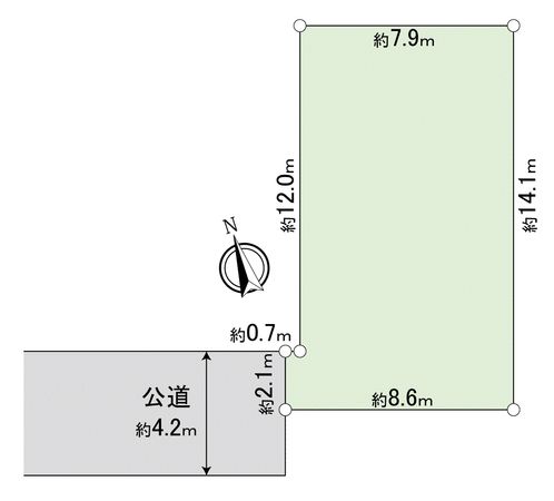 川越市仙波町3丁目土地 区画図 川越市仙波町3丁目土地 区画図