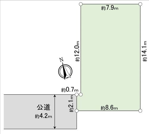 川越市仙波町3丁目土地 区画図