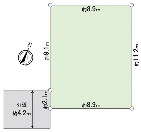 川越市大字的場土地 区画図