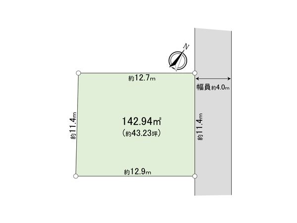 清瀬市松山1丁目 土地 区画図