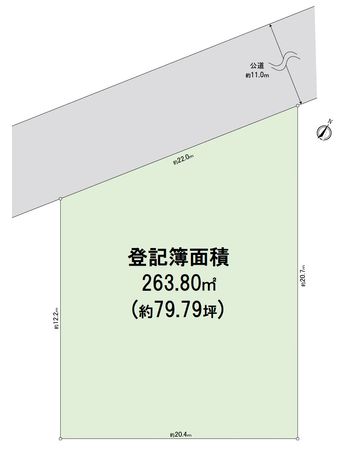 川越市大字笠幡 土地 区画図 川越市大字笠幡 土地 区画図