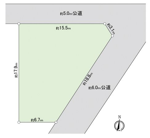 坂戸市柳町土地 区画図 区画図