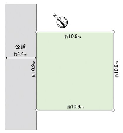 坂戸市千代田1丁目土地 区画図