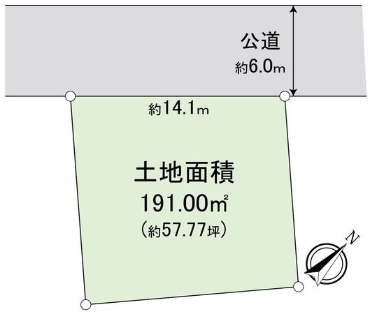 坂戸市千代田4丁目 土地 区画図 坂戸市千代田4丁目 土地 区画図