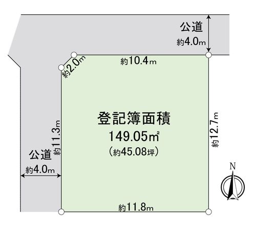 練馬区大泉学園町5丁目 土地 区画図
