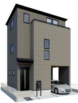 川越市大字藤間新築戸建 外観パース図