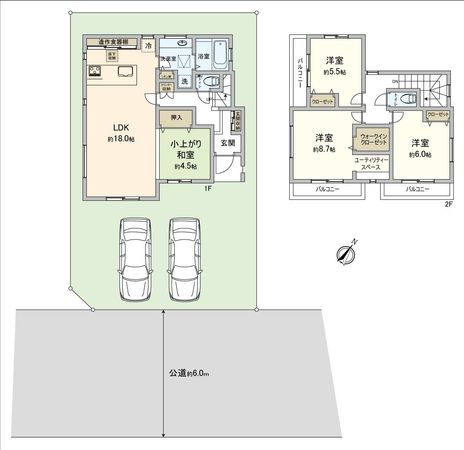 川越市諏訪町新築戸建 間取図(平面図)