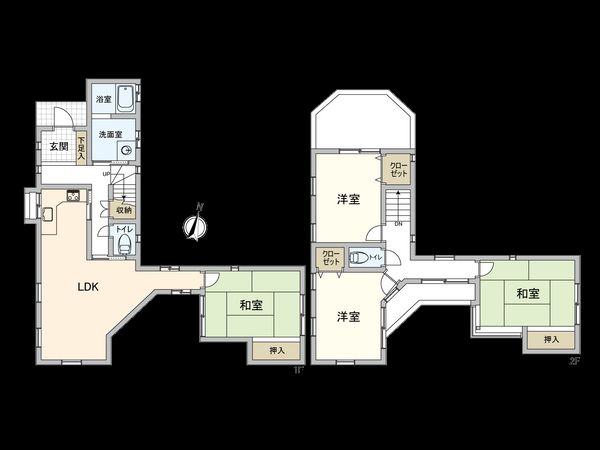 川越市大字笠幡 戸建 間取図(平面図)