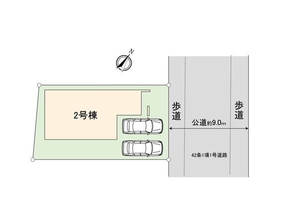 坂戸市伊豆の山町 新築戸建2号棟 間取図(平面図)