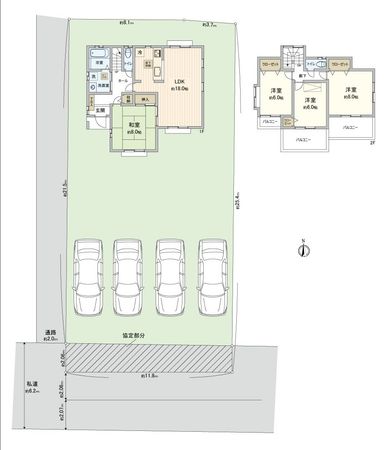 坂戸市大字塚越 戸建 間取図(平面図) 坂戸市大字塚越 戸建 間取図(平面図)