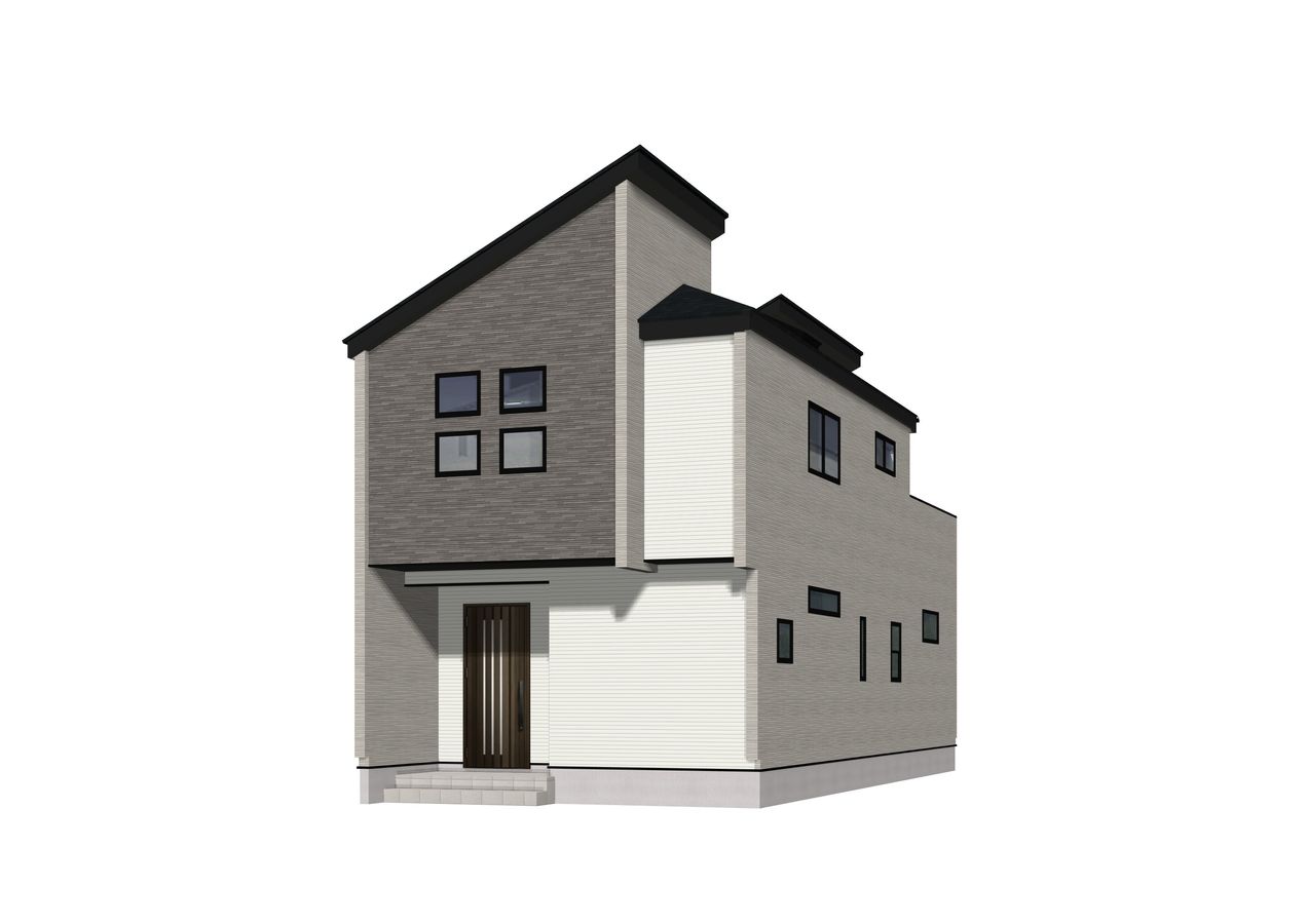 川越市仙波町3丁目 新築戸建2号棟 外観パース図 外観パース図