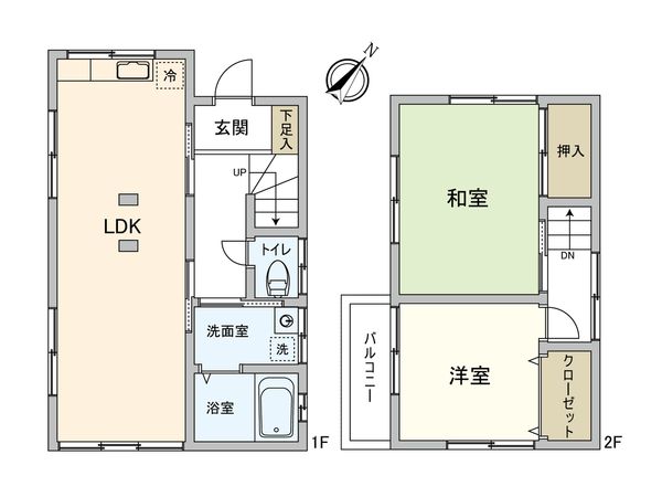 鶴ヶ島市大字上広谷 戸建 間取図(平面図)