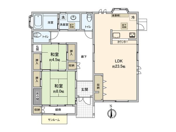坂戸市大字中小坂 戸建 間取図(平面図)