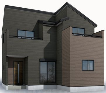 川越市大字的場新築戸建 外観パース図