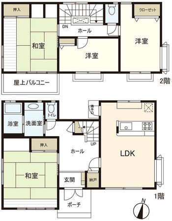 川越市大塚2丁目 戸建 間取図(平面図) 川越市大塚2丁目 戸建 間取図(平面図)