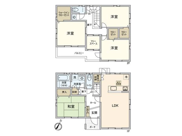 坂戸市大字中小坂 戸建 間取図(平面図)