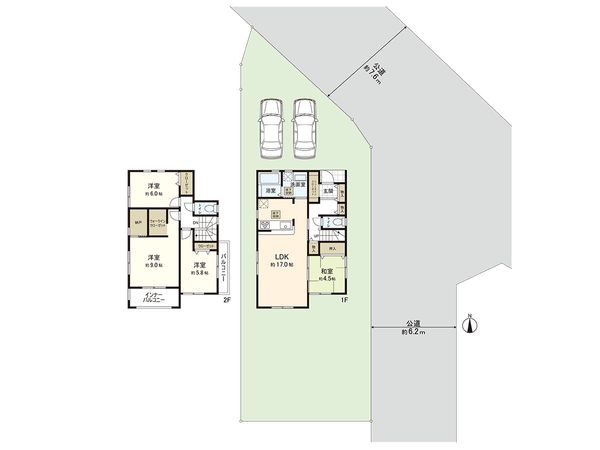 川越市大字南田島 戸建 間取図(平面図)