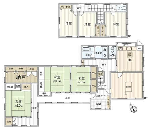 東松山市若松町1丁目 戸建 間取図(平面図) 東松山市若松町1丁目 戸建 間取図(平面図)