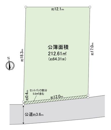 川越市志多町 戸建(借地権) 区画図